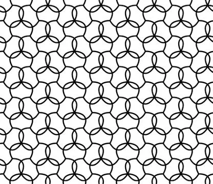Seamless Geometric Pattern Background Vector Stock Illustration