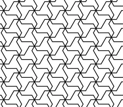 Seamless Geometric Pattern Background Vector Stock Illustration