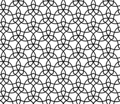 Seamless Geometric Pattern Background Vector Stock Illustration