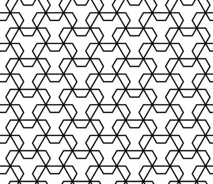 Seamless Geometric Pattern Background Vector Stock Illustration