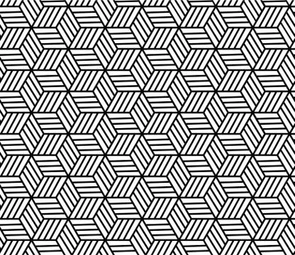 Seamless Geometric Pattern Background Vector Stock Illustration