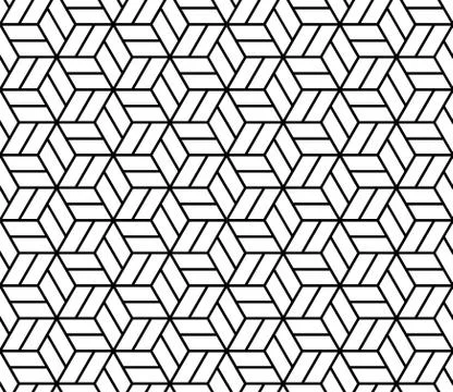 Seamless Geometric Pattern Background Vector Stock Illustration