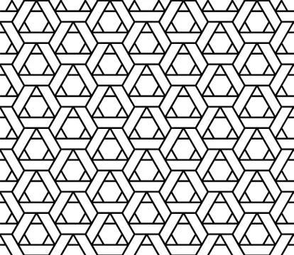 Seamless Geometric Pattern Background Vector Stock Illustration