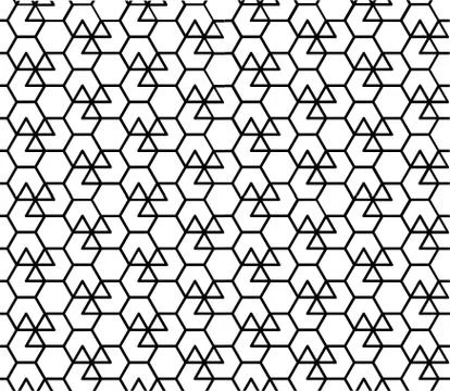 Seamless Geometric Pattern Background Vector Stock Illustration