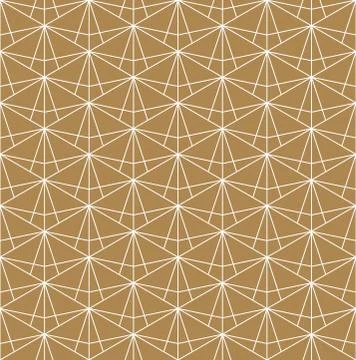 Seamless geometric pattern based on Japanese ornament Kumiko Stock Illustration