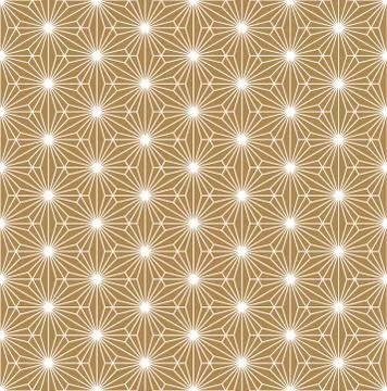 Seamless geometric pattern based on Japanese ornament Kumiko Stock Illustration