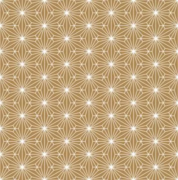 Seamless geometric pattern based on Japanese ornament Kumiko Stock Illustration