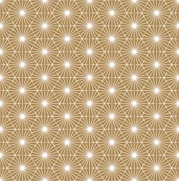 Seamless geometric pattern based on Japanese ornament Kumiko Stock Illustration