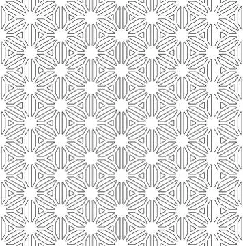 Seamless geometric pattern based on Japanese ornament Kumiko Stock Illustration