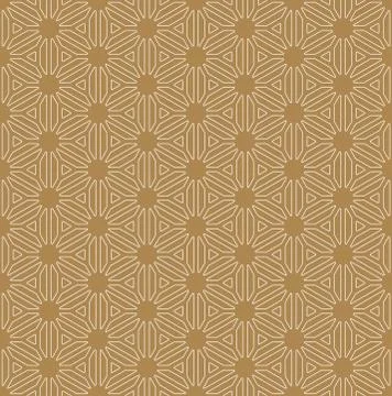 Seamless geometric pattern based on Japanese ornament Kumiko Stock Illustration