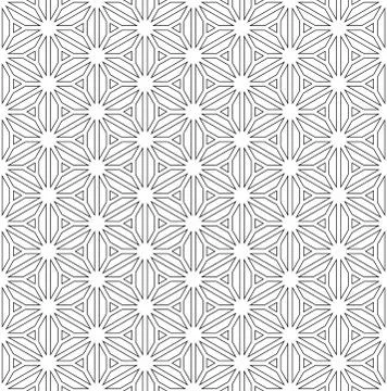 Seamless Geometric Pattern Based on Japanese Ornament Kumiko Stock Illustration
