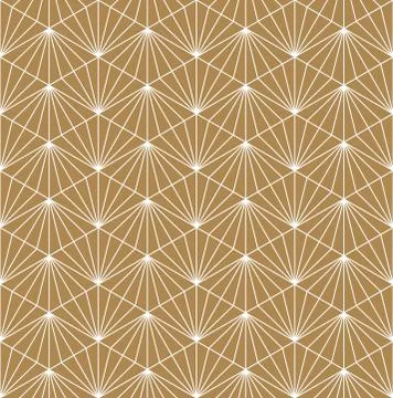 Seamless geometric pattern based on Japanese ornament Kumiko Stock Illustration
