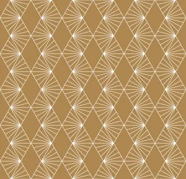 Seamless geometric pattern based on Japanese ornament Kumiko Stock Illustration