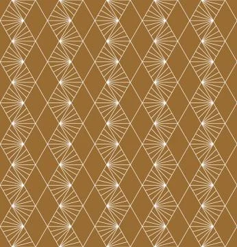 Seamless geometric pattern based on Japanese ornament Kumiko Stock Illustration