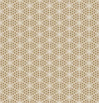 Seamless geometric pattern based on japanese ornament kumiko . Stock Illustration