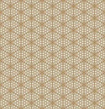 Seamless geometric pattern based on japanese ornament kumiko . Stock Illustration
