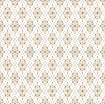 Seamless geometric pattern based on japanese ornament kumiko . Stock Illustration