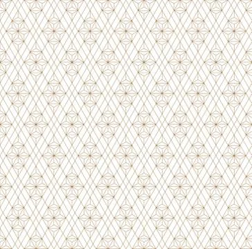 Seamless geometric pattern based on japanese ornament kumiko . Stock Illustration