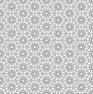 Seamless geometric pattern based on Japanese ornament Kumiko Stock Illustration
