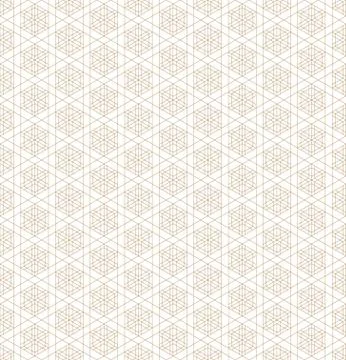 Seamless geometric pattern based on japanese ornament kumiko . Stock Illustration