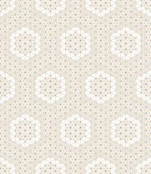 Seamless geometric pattern based on japanese ornament kumiko . Stock Illustration