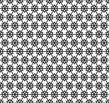 Seamless geometric pattern in black and white geometric lines 스톡 일러스트