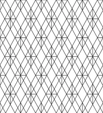Seamless geometric pattern in black and white. Stock Illustration