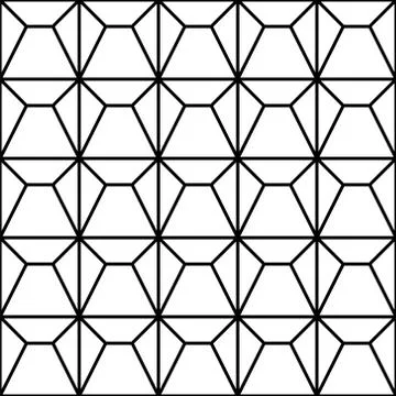 Seamless geometric pattern .Black and white color. Stock Illustration