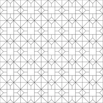 Seamless geometric pattern .Black and white color. Stock Illustration
