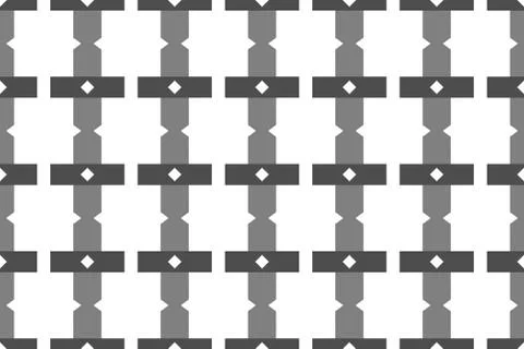 Seamless geometric pattern. In black, grey, white colors. Stock Illustration