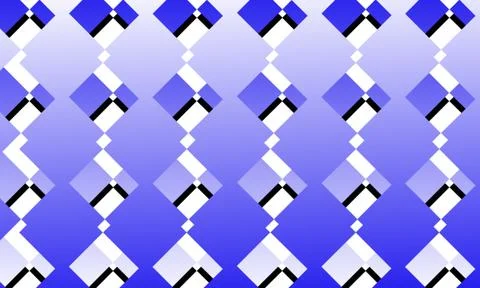 A seamless geometric pattern of blue and white diamonds Stock Illustration