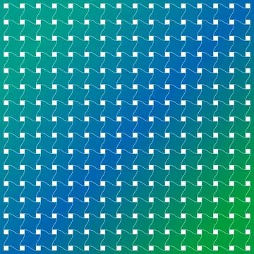 Seamless geometric pattern with a blue and green gradient background Stockillustratie