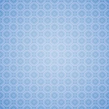 Seamless geometric pattern on blue background Stock Illustration