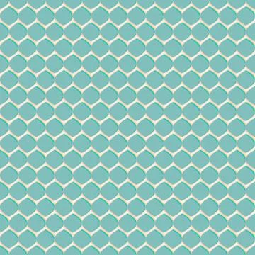 Seamless geometric pattern on blue background Stock Illustration