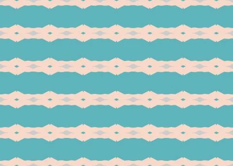 Seamless geometric pattern. In blue, brown colors. Stock Illustration