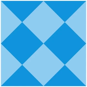Seamless geometric pattern. Blue rhombus on white background. Stock Illustration