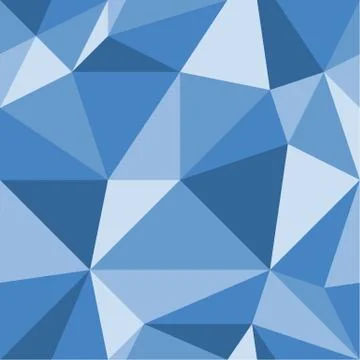 Seamless geometric pattern. The blue triangles. Vector illustration. 스톡 일러스트