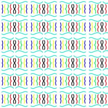Seamless geometric pattern with bright colors Stock Illustration