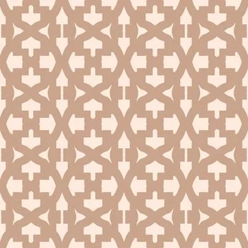 Seamless geometric pattern brown beige neutral background Stock Illustration