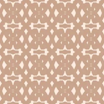Seamless geometric pattern brown beige neutral background Stock Illustration