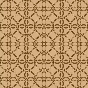 Seamless geometric pattern . Brown colors background and lines. Average thick Illustrazione stock