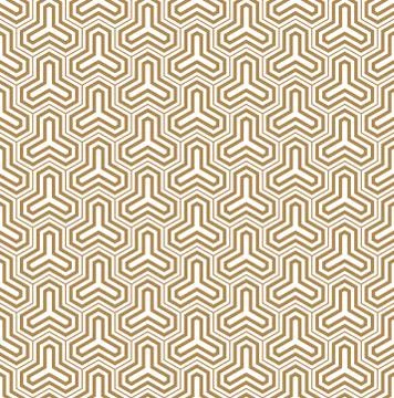 Seamless geometric pattern in brown geometric lines Stock Illustration