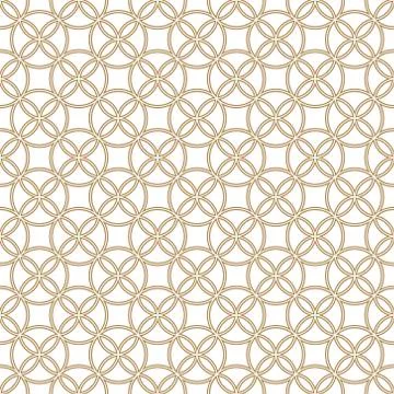 Seamless geometric pattern . Brown lines. Average thickness. Stock Illustration