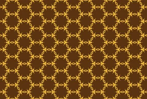 Seamless geometric pattern. In brown, yellow colors. Stock Illustration