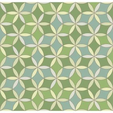 Seamless geometric pattern, Circle pattern line イラスト素材