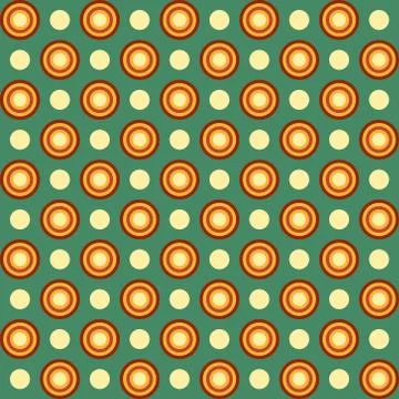 Seamless geometric pattern with circles Stock Illustration
