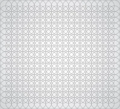 Seamless geometric pattern of circles on a white background Stock Illustration