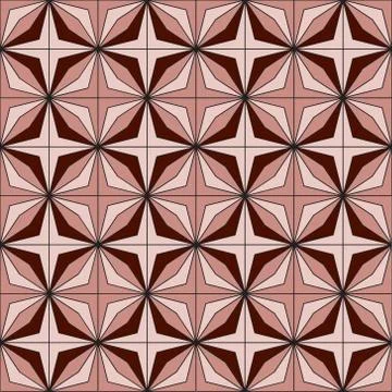 Seamless geometric pattern. Color drawing Stock Illustration