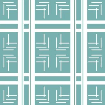 Seamless geometric pattern with colorful elements, vector background. Stock Illustration