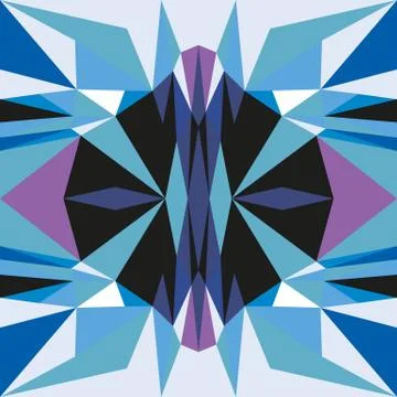 Seamless geometric pattern with colorful elements, vector background. 스톡 일러스트